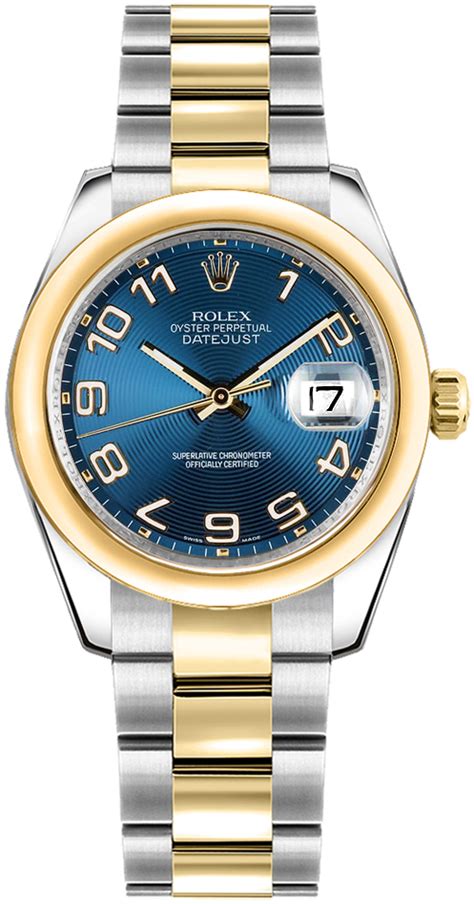 rolex uomo acciaio e oro|rolex datejust blu.